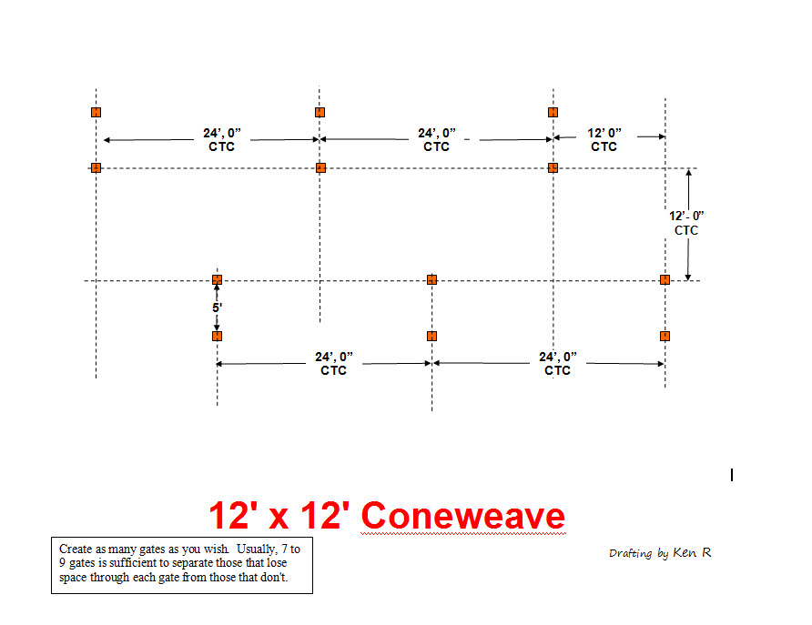 12 x 12 coneweave
